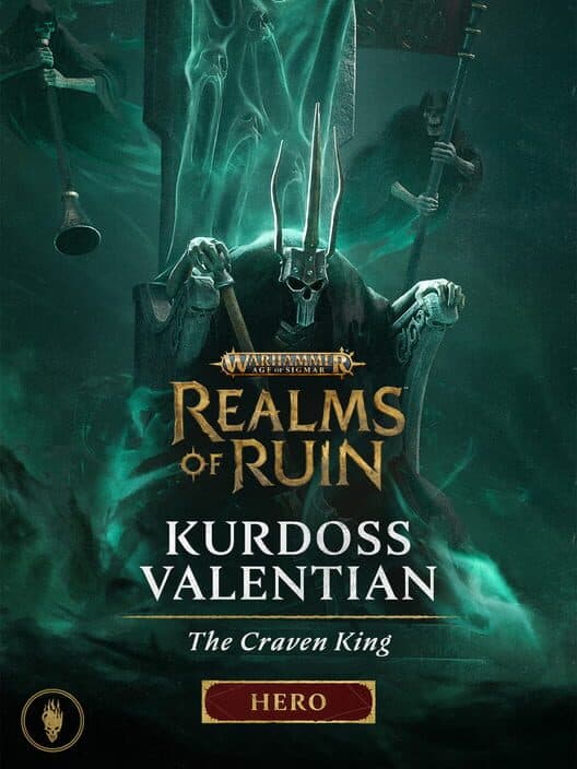 Jaquette de Warhammer Age of Sigmar: Realms of Ruin - Kurdoss Valentian, The Craven King